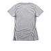 America Runs on Corruption, a Dark Heather Grey Women's Slim Fit Tee (back-view)