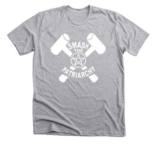 Smash the Patriarchy, a Athletic Heather Premium Unisex Tee