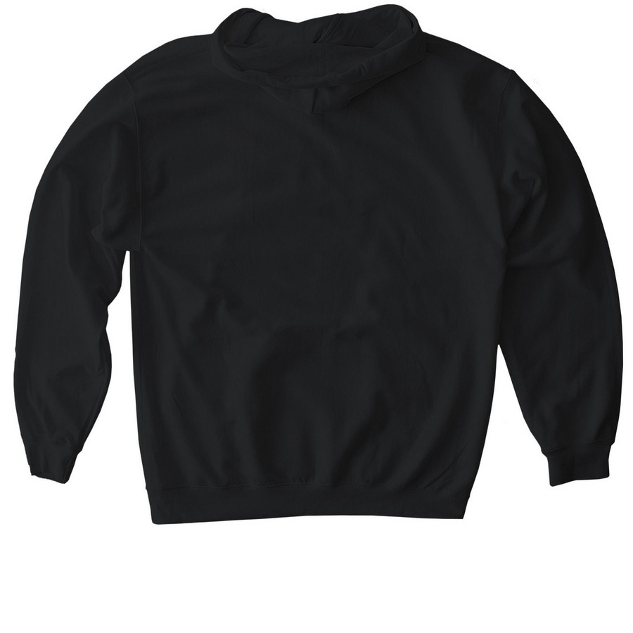 Salmon Bay Volleyball, a Black Gildan Softstyle Pullover Hoodie (back-view)
