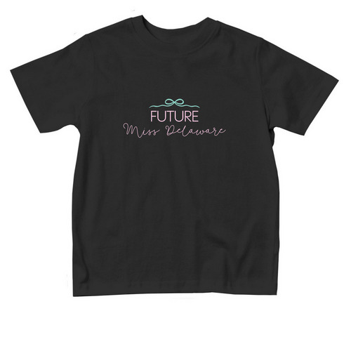 Future Miss DE Toddler, a Black Toddler Tee