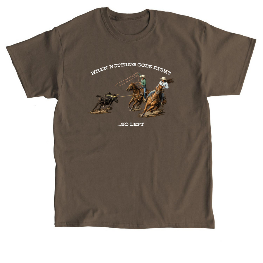 Go Left- Adult & Youth, a Dark Chocolate Classic Unisex Tee