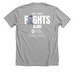 No One Fights Alone T-Shirts, a Athletic Heather Premium Unisex Tee (back-view)