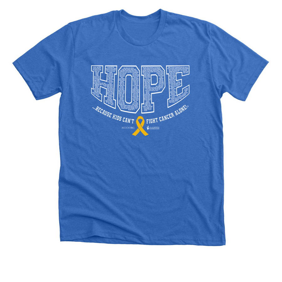 2026 CCAM In Honor AN-BR Names, a Heather True Royal Premium Unisex Tee