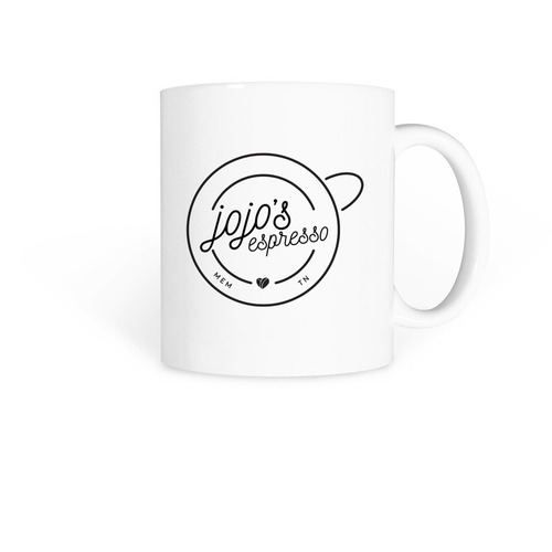 JoJo's Espresso Mugs, a White Coffee Mug