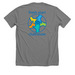 Mental Health is Possible Together, a Deep Heather Premium Unisex Tee (back-view)