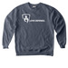 Love Defends, a Denim Comfort Colors Crewneck Sweatshirt
