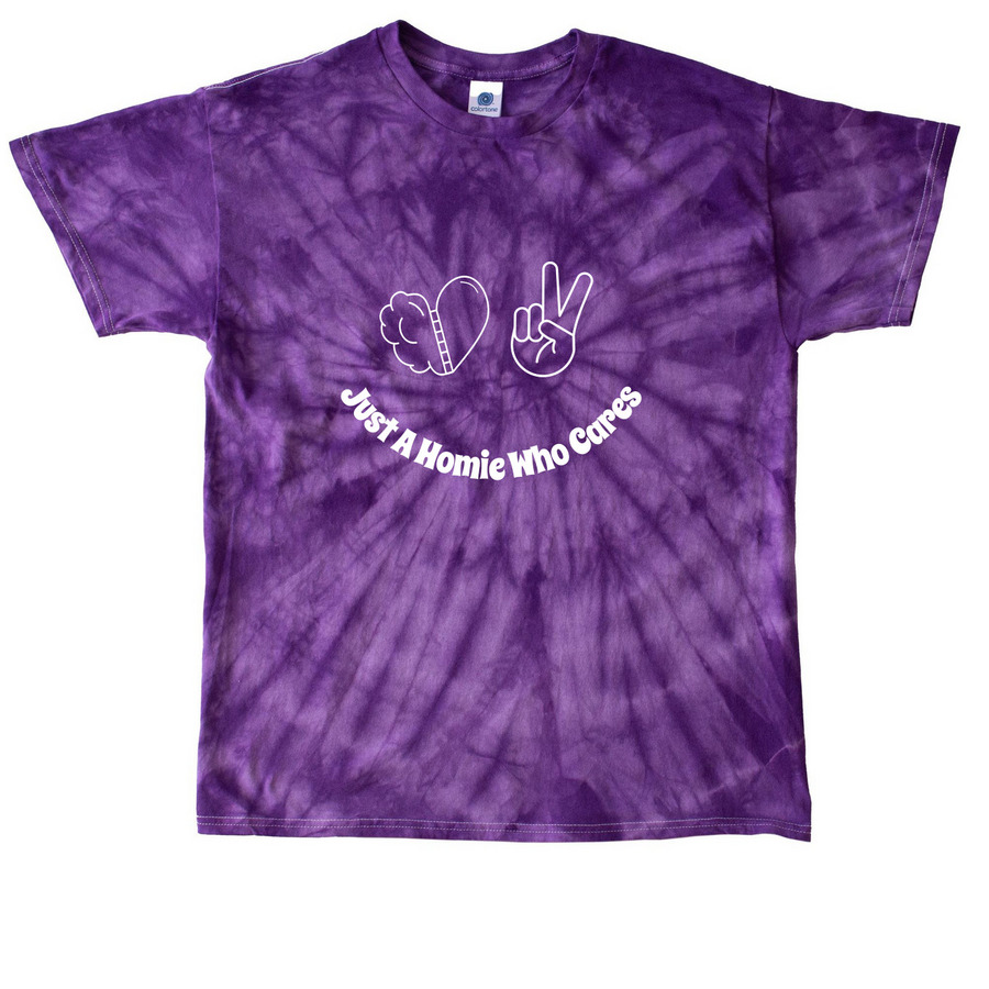 JAHWC - Together, Homies&nbsp;, a Purple Classic Tie Dye Tee