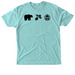 Bears Eat Beets, a Tahiti Blue Triblend Unisex Tee