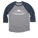 Watch My Daughter Make History, a Vintage Navy and Premium Heather 3/4 Sleeve Baseball Tee