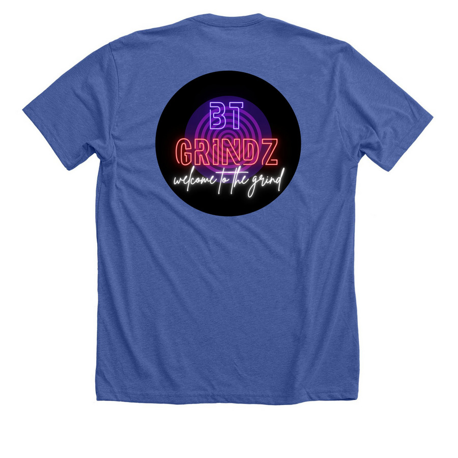 That is Too Dang Bad!&nbsp;, a Solid True Royal Premium Unisex Tee (back-view)