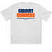 Circuit Runners, a White Classic Performance Tee (back-view)