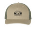 Mountain Mastiff&nbsp;, a Pale Khaki/ Loden Green Printed Five-Panel Trucker Cap