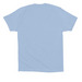 Rescued Is My Favorite Breed, a Baby Blue Premium Cotton Tee (back-view)