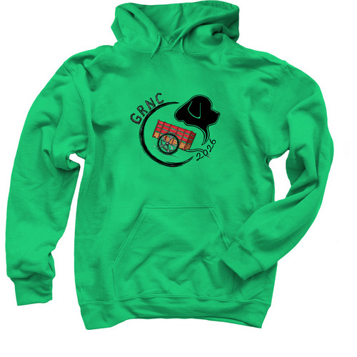 GRNC 2026 Draft Test Merch, a Irish Green Pullover Hoodie