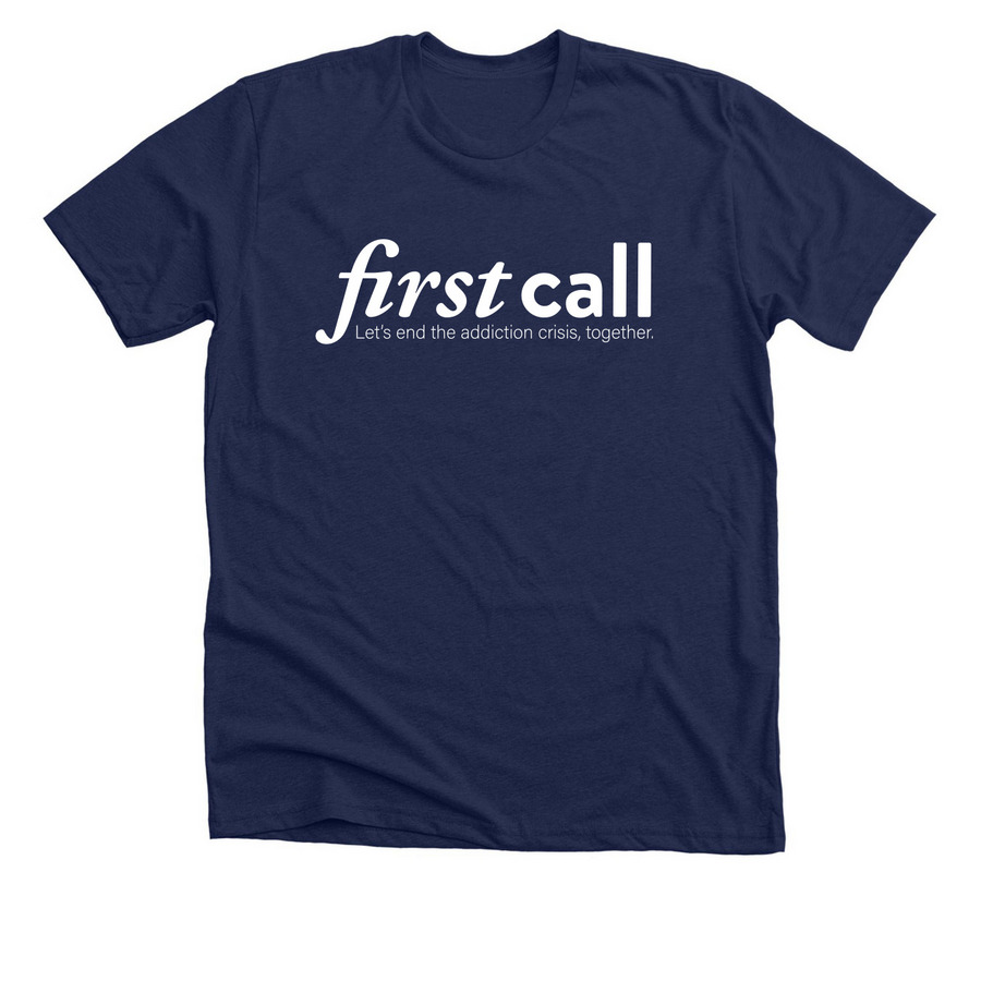 Logo - Dark, a Solid Navy Blend Premium Unisex Tee
