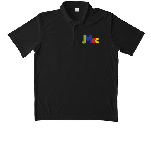 Fall Welcome 4, a Black Unisex Performance Polo