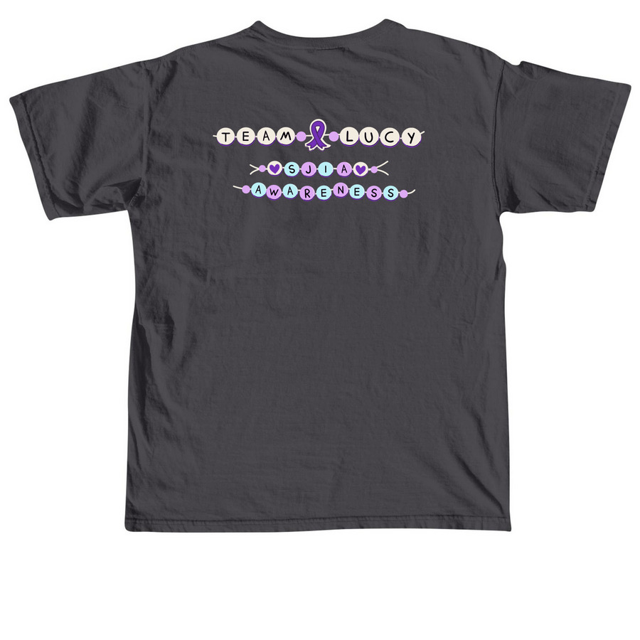 Fighting Every Flare, a Graphite Comfort Colors Unisex Tee (back-view)