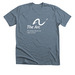 The Arc in color, a Heather Slate Premium Unisex Tee