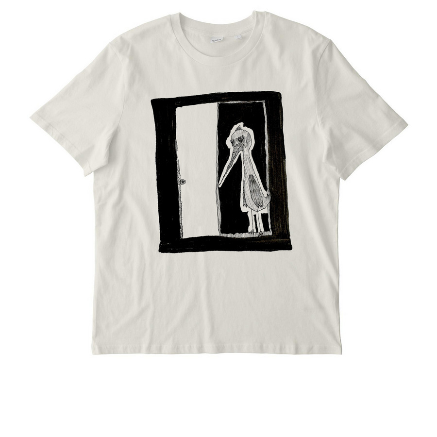 Sad Bird- Tie Dye&nbsp;available, a Natural Raw Stanley/Stella Unisex Creator 2.0 Tee