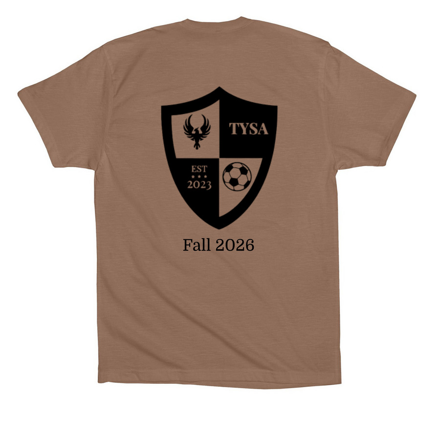 U12 Ashton, a Vintage Brown Premium Cotton Tee (back-view)