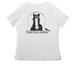 Dobbin R. Bergerlind (original artwork), a White Women's Relaxed V-Neck Tee (back-view)