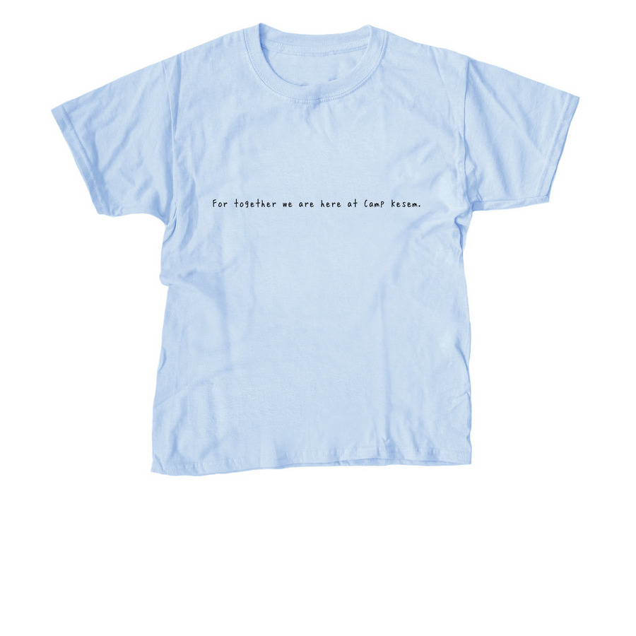 Kesem: Be My Friend (Figures), a Light Blue Youth Unisex Tee
