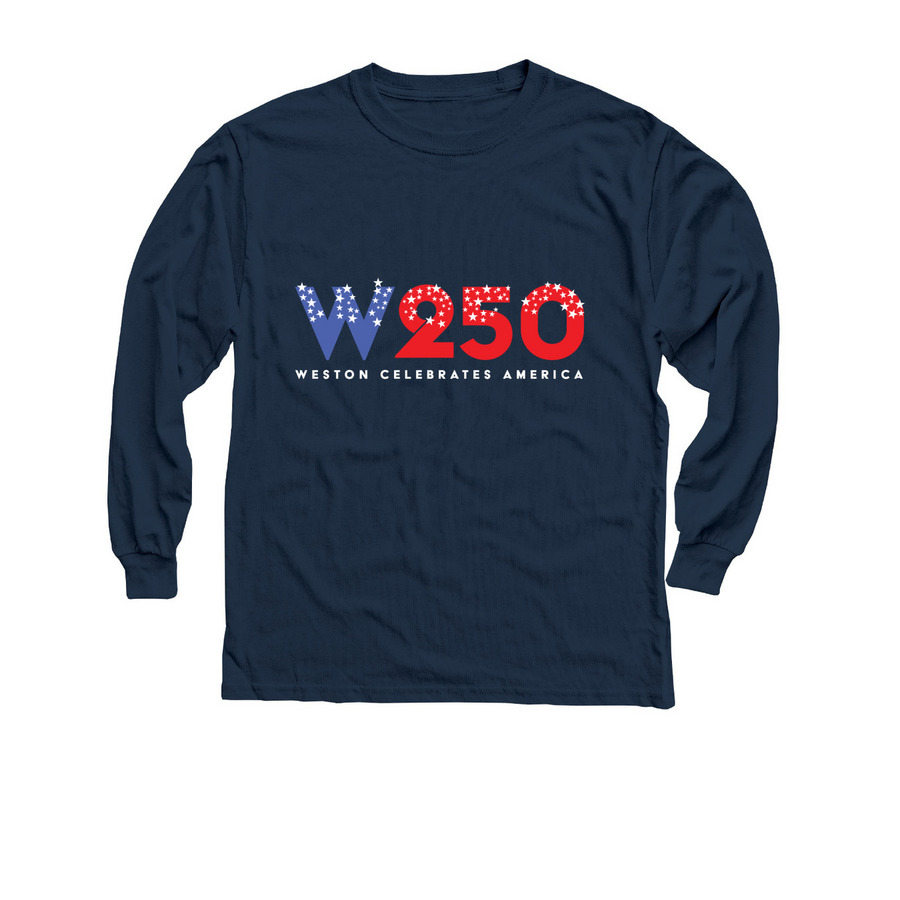 Youth Long Sleeve T-Shirt, a Navy Youth Long Sleeve Tee