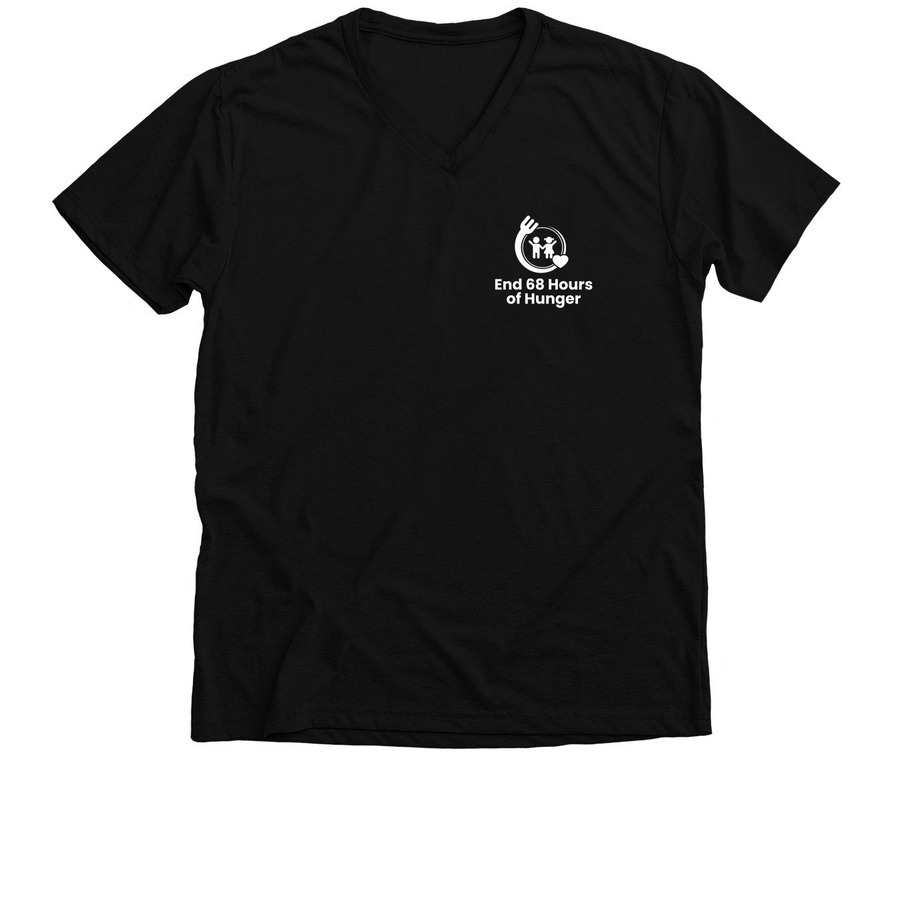 Conval NH, a Solid Black Blend Premium V-Neck Tee