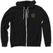 Acorn Logo Back - Adult Sizes, a Black Zip Up Hoodie