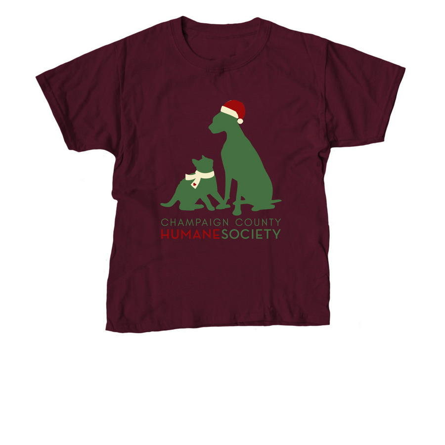 CCHS (Champaign County Holiday Spirit), a Maroon Youth Unisex Tee