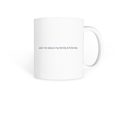 Conversation Starter, a White Coffee Mug