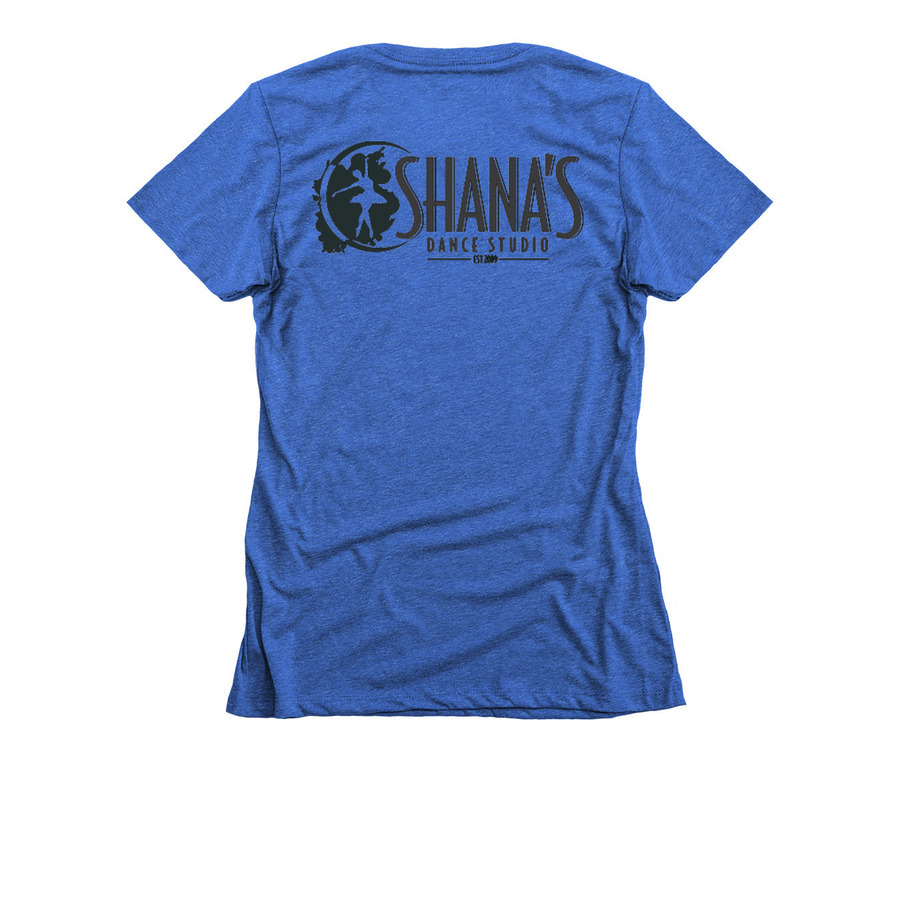 Here for the benches, a Royal Women's Slim Fit Tee (back-view)