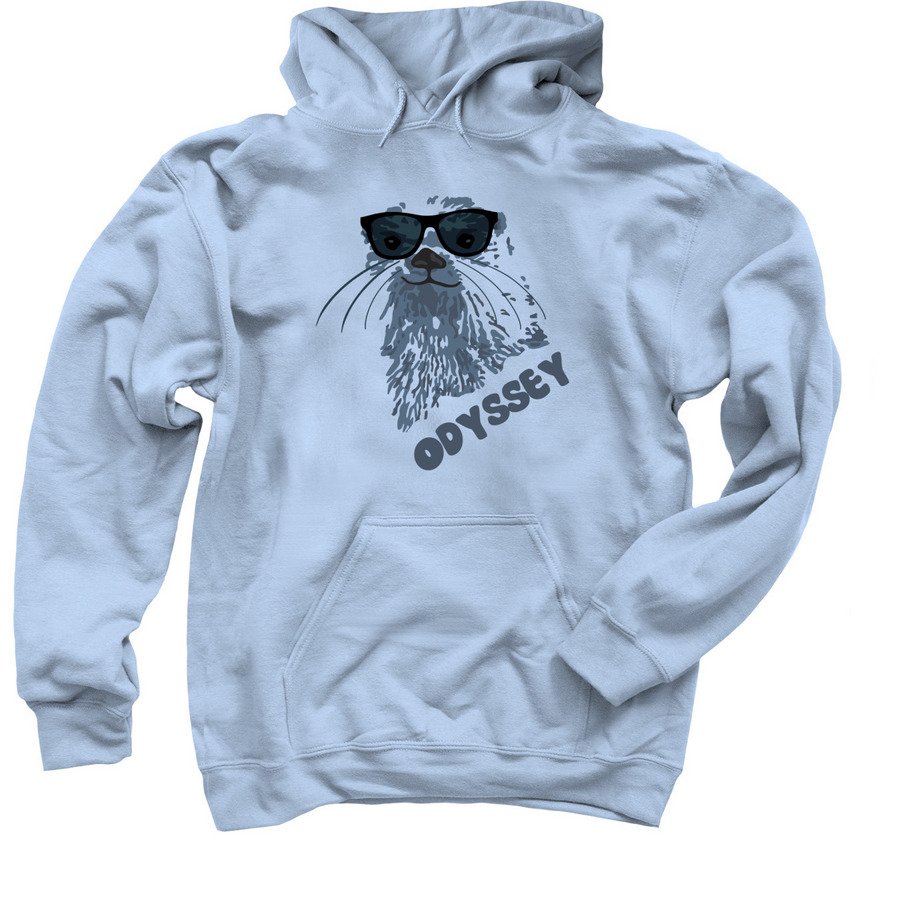 Original Odyssey Logo Swag, a Light Blue Pullover Hoodie