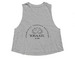 Classic Yoga.ATL, a Athletic Heather Women's Cropped Racerback Tank