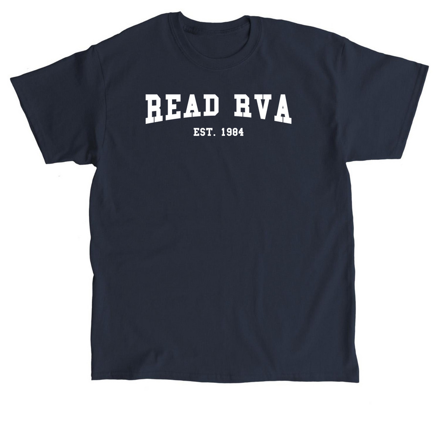 READ RVA Collegiate Tee, a Navy Classic Unisex Tee