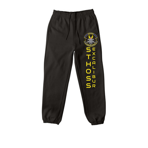 Squadron Workout Pants and PJs!, a Black Premium Heavyweight Jogger