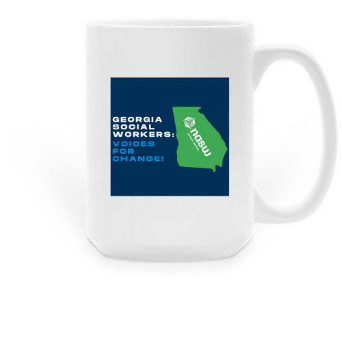 NASW-GA Official Mug, a White Large Coffee Mug