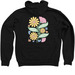 Michigan Miss Amazing Yellow Daisy, a Black Zip Up Hoodie (back-view)
