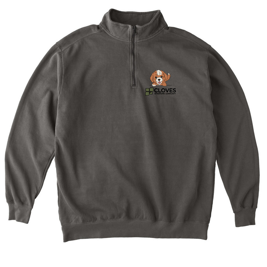CSC Fall 2026 Collection - Maple Zip, a Pepper Comfort Colors Quarter Zip Pullover