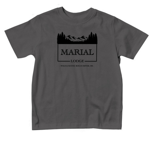 Marial Toddler Tee shirt, a Charcoal Toddler Tee