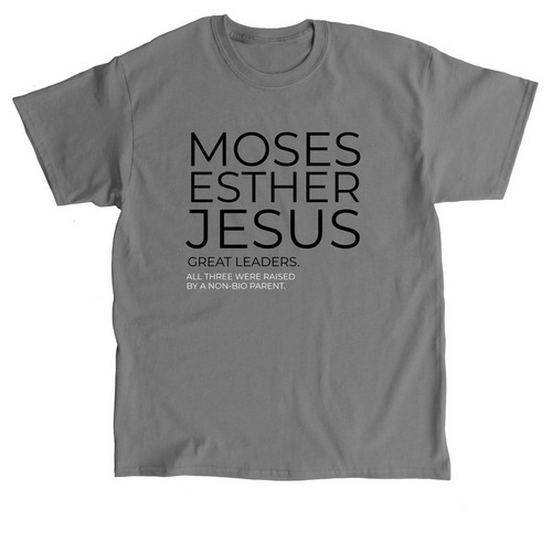 MOSES, ESTHER AND JESUS, a Charcoal Classic Unisex Tee
