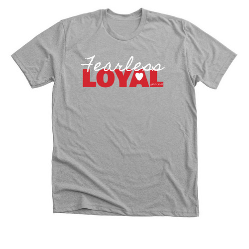 Loyal & Fearless, a Athletic Heather Premium Unisex Tee