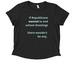 Enough, a Deep Black Allmade Eco Triblend Women?s Scoop Neck Tee