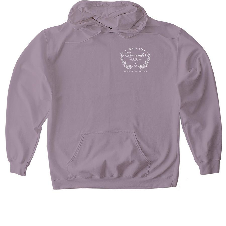 Walk to Remember 2026- Purple, a Paragon Gildan Softstyle Pullover Hoodie
