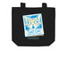 This Cat Library Tote Bag, a Black Organic Cotton Tote Bag