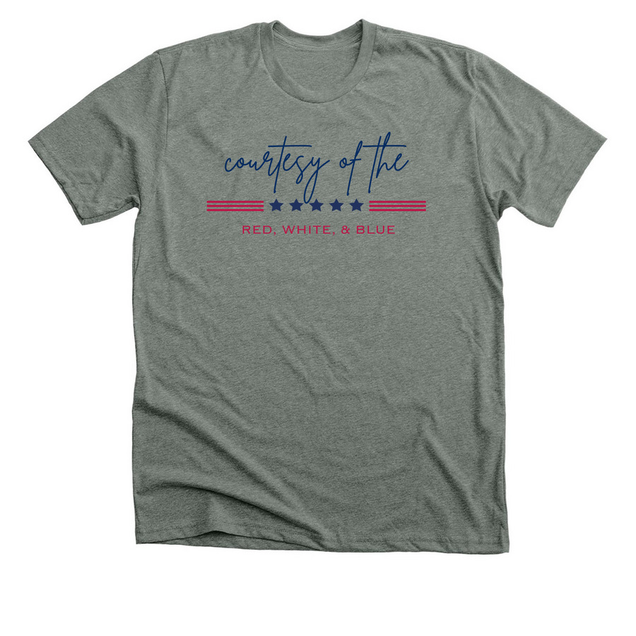 Fourth of July tee, a Deep Heather Premium Unisex Tee