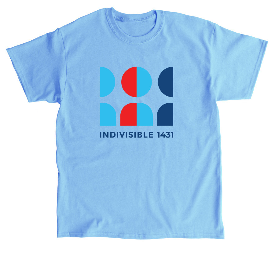 Indivisible 1431 T Shirt, a Carolina Blue Classic Unisex Tee