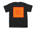 NO WAR ON IRAN - IRAN ZAMEEN, a Black Youth Unisex Tee (back-view)