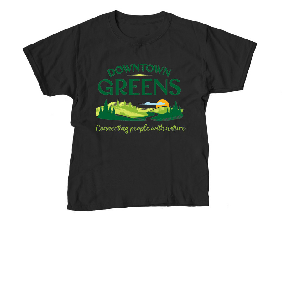 Downtown Greens, a Black Youth Unisex Tee