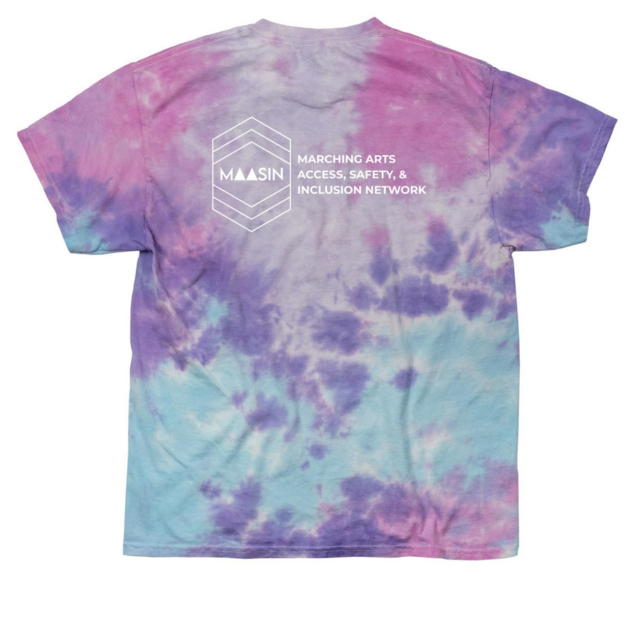 MAASIN Tie-Dye Tee, a Cotton Candy Classic Tie Dye Tee (back-view)